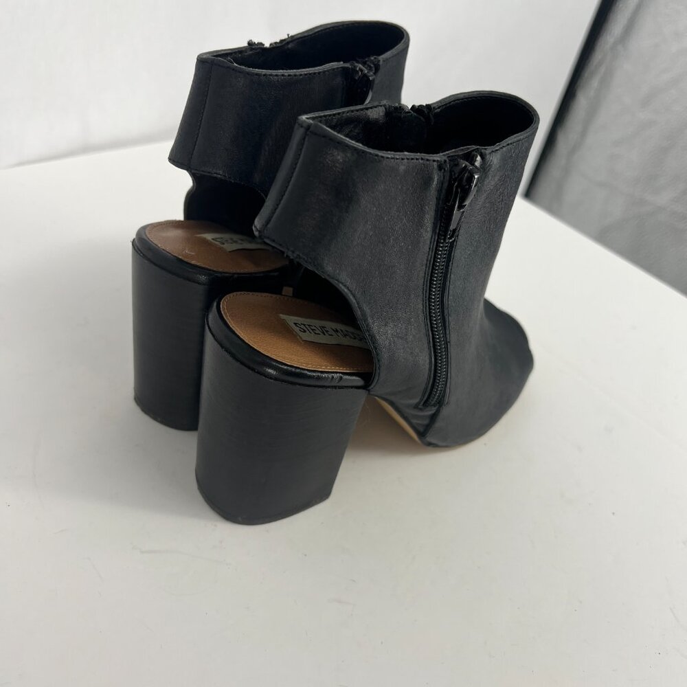 Steve Madden Maddison Open Toe Block Heel Bootie - Picture 5 of 14